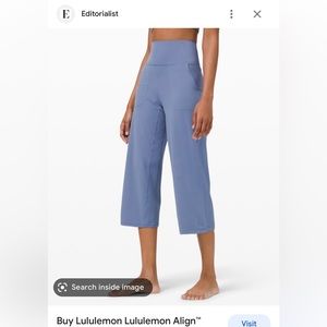 Lululemon Align Wide Leg Crop pant